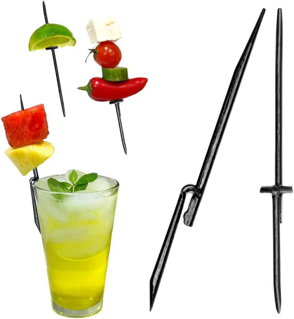 2 x Garnishmate Clip-On Garnish Holder Cocktail Drink Picks for Entertaining