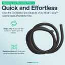 1 Vacuum Hose Compatible With Shop Vac 9062500, 15-Feet Long Flexible Hose Fits With Shop Vacuum Models - Black, (1 Pack) - By Think Crucial