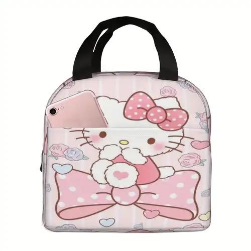Cute Cartoon Portable Lunch Bag Reusable Lunch Tote Insulated Cooler Bag Lunch Box Handbag For Work Picnic