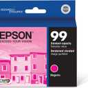 EPSON 99 Claria Hi-Definition Ink Standard Capacity Magenta Cartridge (T099320-S) Works with Artisan-700, 710, 725, 730, 800, 810, 835, 837