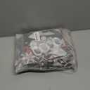 Layhit 4 Pcs Christmas Shower Curtain Set, Christmas Bathroom Set with Non Slip Rug, Toilet Lid Cover and Bath Mat, Xmas Tree Style Shower Curtain with 12 Hooks for Xmas Bathroom Decor Winter Holiday