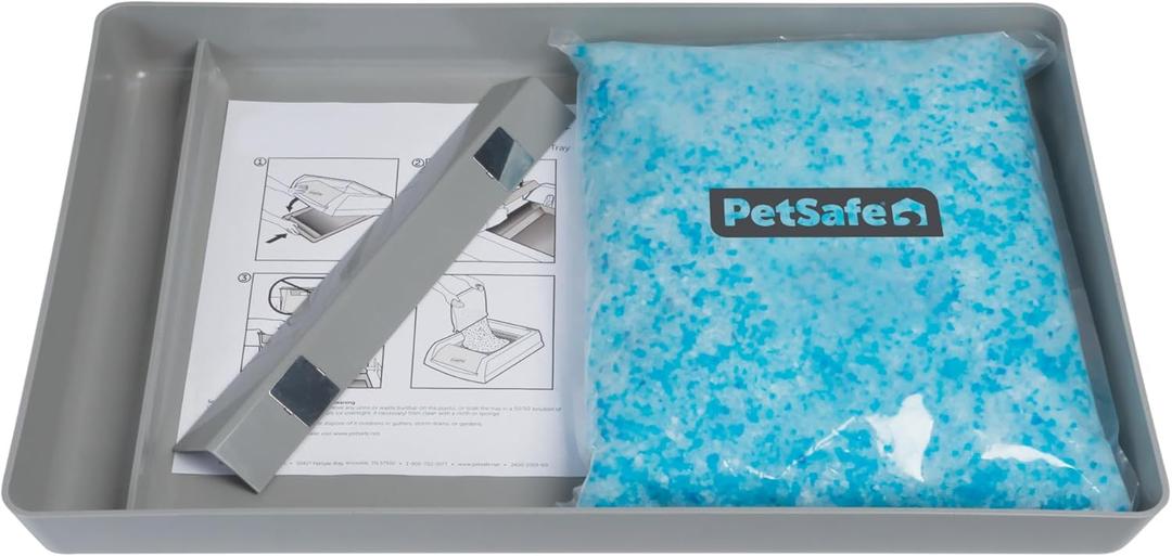 PetSafe ScoopFree Reusable Tray with Crystal Litter - Reduces Waste - Durable Plastic Litter Insert - Fast-Acting Odor Control - Easy to Clean - Self-Cleaning Litter Box Compatible PetSafe ScoopFree Reusable Tray with Crystal Litter - Reduces Waste - Durable Plastic Litter Insert - Fast-Acting Odor Control - Easy to Clean - Self-Cleaning Litter Box Compatible