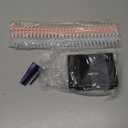 IMLIKE 10-Hole Binding Machine for Planners - Metal Manual Binding System with 10 Multi-Color 30-Hole Loose Leaf Binding Spines - Punches 26 Holes on B5, 30 Holes on A4, 20 Holes on A5 Paper - Black