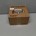 Vetreska Mist And Merlot Pet Bowl and Mat Set, Small