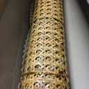 Premium 24" Cane Webbing Roll - 100% Natural Rattan Material (Not Plastic) - 5ft Length Hexagon Fabric, Open Weave Rattan Sheets for DIY, Chair Cane Supplies, Caning Material for Furniture