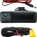 NLQR 170 Degree Parking Backup Camera, Fit for BMW 3 5 Series X1 X5 X6 E90 E91 E92 E93 E39 E60 E61 E53 E71 2008-2013, Rear View Camera Car Trunk Handle Backup Camera