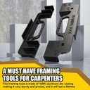 3 in 1 Metal Framing Tools,16 Inch on Center Framing Layout Tool,Cast Aluminum Framing Spacing Tool,Measurement Framing Jig for Walls,Roofs,Floors or Ladders