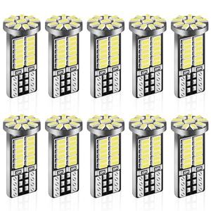 iFunyLED 10 Pieces 194 LED Bulb Super Bright 6500K T10 168 2825 W5W 34-SMD 3014 Chipsets Replacement Bulbs for Car Trunk Interior Dome Map Door Dash Courtesy License Plate Lights - Xenon White