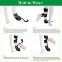 Idepet Dog Drop Foot Brace Strap On (No Knuckling Boot Brace) Dog Boot Leg Braces for Leg Support, Dog Shoes Lift Toes for Foot Issues, Arthritis, Pet Corrector for Dogs (7)