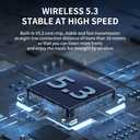 CYBORIS 2 in 1 Portable Splittable Bluetooth Speaker, Waterproof Split Wireless Speaker Bluetooth V5.3 with 20W Loud Stereo Sound, 24H Playtime, True Wireless Pairing for Home, Outdoor or Travel