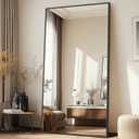 MELOMOIR 81"x41" Oversized Floor Mirror Freestanding, Extra Large Floor Mirror for Bedroom, Living Room & Gym - Black Mirror Full Length with Tempered Glass