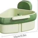 LLQ 2PACK Sink Strainer Basket,2025 New Upgraded Suction Cup Press Sink Drainer Basket,Automatic Dumping Sink Strainer Basket,Faucet Sponge Storage Rack (Yellow + Green)