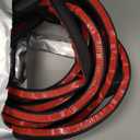 Seal Strip Big D-Shape Weatherstrip Door Seal 0.649" Height X 0.57" Width Automotive Door Soundproofing, Car Motor Auto Door Rubber Weather Stripping Hollow Black (20 FT)