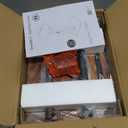 Masupu Sofa Arm Tray Table - 360 Swivel Height Adjustable End Table, Small Snack Side Table for Couch, C Shaped Table for Bed, Chair or TV Tray Table(Rustic Brown)