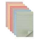 YISAN Lined Sticky Notes 4x6 Inch,30 Pads,Pastel Self-Stick Pad with Lines,55 Sheet/Pad for Office,71143