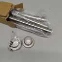 Shower Curtain Rod, 1" Diameter Heavy Duty Tension Shower Rod, Non Slip Adjustable 28-74 inch No Drill Shower Curtain Rods Spring Tension For Bathroom, Shower Stall, No Rust, Brushed Nickel