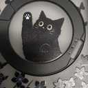 Cute Case for iPhone 17 Case with Stand [ Compatible with MagSafe ] Kawaii Black Cat & Floral & Butterflies Pattern Design 360 Magnetic Ring Kickstand Phone Cover for Women Girls Boys