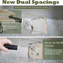 Stainless Steel Cat Litter Scoop with Holder, Cat Litter Scoop Kit, Kitten Poop Lifter- Portable Dustpan- Cleaning Brush, Dual-Width Hole for Quick Cleaning