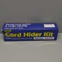 250in Cord Hider Kit, Cord Covers for Wires on Wall, Paintable Cable Raceway, Cord Hider for Wall Mount tv, tv Cable Hider Wall kit, Wire Covers for Cords, 16X L15.75 X W0.96in X H0.57in, White