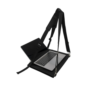 Laptop Harness - Walking Desk-Hands Free Portable Wearable Desk with Adjustable Straps for up to 16" Laptop, MacBook, Notebook- Complete with Microfiber Cloth