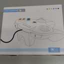 suily 2 Pack Classic N64 Controller, N64 Wired USB PC Game pad Joystick, N64 Bit USB Wired Game stick Joy pad Controller for Windows PC MAC Linux Raspberry Pi 3 Sega Genesis (Black/Red)