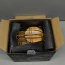 LUKA Ceramic Espresso Cups with Saucers and Metal Stand, Small 4 oz Porcelain Demitasse Cups Set of 6, Cute Cappuccino Coffee Cups for Double Espresso, Tea, Marbling White