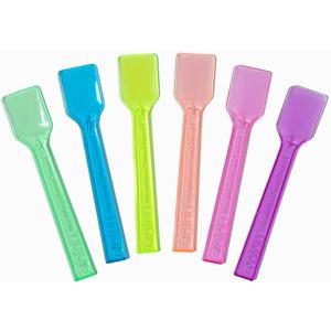 Frozen Dessert Supplies 4 Inch 3000 Count Transparent Gelato Spoons | Disposable Plastic Ice Cream Spoons & Dessert Spoons for Gelato, Frozen Yogurt | Mini Small Plastic Spoons for Food Service