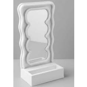 Wavy LED Light & Mirror Phone Holder