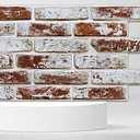 Commomy Faux Brick 3D Wall Panels - 12 pcs of 22.8" x 11.8" - UrltraLight PVC Peel and Stick Tile Brick Textured Printable for Kitchen, Bedroom, Living Room,TV Background,RVCovers 22.48 sq.ft
