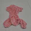 Dxhycc Fleece Dog Pajamas Cute Dog Heart Pajamas Puppy Jumpsuit Pajamas Warm Soft Pet Holiday Clothes for Small Medium Cats and Dogs (Pink, M)