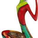 suruim Colorful Abstract Women Figurines Sculptures Home Decor for Shelves Yoga Pose Art Statue Modern Home Decoration Living Room Zen Decor Tables Ornaments (C)