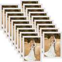 WIFTREY White 5x7 Picture Frame set of 18, Photo Frames 5 x 7 Bulk for Wall Hanging or Tabletop Display