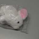 Hopearl Hopping Rabbit Interactive Electronic Pet Plush Bunny Toy with Sounds and Movements Animated Walking Wiggle Ears Twitch Nose Gift for Toddlers Birthday, White, 7''