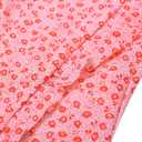 LIZENS Girls Swimsuit Kids Scalloped One Piece Ruffle Swimsuit Girls Swimwear Print (Pink, 2-3T)