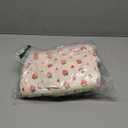 Mini Corduroy Backpack Bookbag School Bag for Toddlers Girls and Boys Preschool Daycare Kindergarten 13'' H Lightweight Fits for Folder(Strawberry-Beige Corduroy)