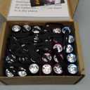 EverBrite 30-Pack Mini Flashlight Set, Aluminum LED Handheld Torches with Lanyard, Assorted Colors, 90xAAA Batteries Included for Emergency, Night Reading, Camping, Power Outage, Bulk Holiday Gifts