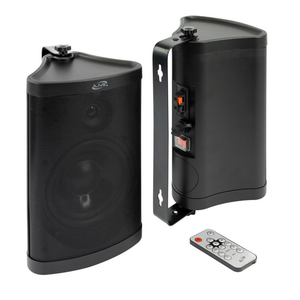 iLive - Patio+ Bluetooth Indoor/Outdoor Water-Resistant Speakers (Pair) - Black