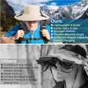 AMACOOL Bucket Hat Fan, Gifts for Him Father Dad Husband, Fishing Essentials for Women Men Camping Hiking Beach Gardening (Beige)