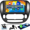 Roinvou [8 Core 6G+128G] for Kia Soul 2014-2017 (Manual A/C) Android Radio with Wireless Carplay Android Auto, 9 Inch IPS Touch Screen Car Stereo, Bluetooth 5.0, 32 EQ, GPS, WiFi, 59UI, Backup Camera