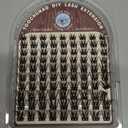 Wispy Lash Clusters Natural Cluster Eyelash Extensions D Curly Individual Lashes Volume False Eyelash Clusters 10-16mm Soft Lashes Clusters with Thin Band DIY Lash Extension at Home by TOOCHUNAG