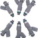 JESBEN 16450R70A01 FJ982 6pcs Set Fuel Injectors 12 Holes Replacement for Accord 3.5L 2008-2017 Crosstour 2010-2012 Acura MDX RDX 2012-2017 ZDX TL RL TSX 3.5L 3.7L 2012-2014 16450-R70-A01