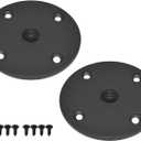 Speaker Mount Adapter with M20 Threading,4.13"x1",Metal Speaker Stand Top Hat with M20 Threading, 105X25mm (2 Packs Black)