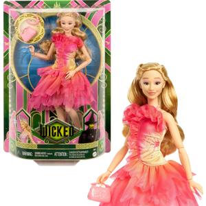 Mattel Universal Wicked Glinda Fashion Doll & Accessories with Blonde Hair, Poseable & Removable Ballroom Look