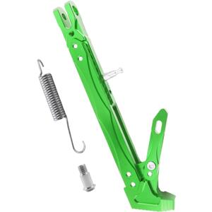 Universal Lengthened Adjustable Long Kickstand CNC Aluminum Alloy Motorcycle Long Kickstand Accessories Motor Modified Tripod Holder Kickstand Foot Side Support Stand Dit Pit Bike (Green)