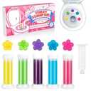 KILOSTEP Toilet Gel, 60 Count 5 Kinds Of Scent Toilet Cleaner Bowl Gel Stamp Kit Air Freshener, Scent A