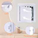Suteck Plastic Access Panel for Drywall Ceiling 22 x 22 Inch Reinforced Plumbing Wall Access Doors Removable Hinged White