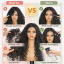 Brown with Highlight Synthetic Lace Front Wig 13x4 Long Curly Wig with Baby Hair Natural Preplucked Hairline 24 Inch Wavy Wig for Black Women Daily Party Use