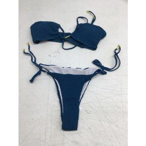 Dark blue bikini with padding swimsuit, S