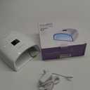 Rechargeable UV LED Nail Lamp, 66W Cordless UV Light for Gel Nails, Professional Gel Nail Light, Nail Dryer Nail Art Manicure Tools for Home and Salon(White)