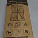 Magnetic Screen Door,Self Sealing Magnets, Easy Install Screen Doors with Magnets,Pet & Kid Friendly- Fits Doors up to36 x 78 Inches (Black)